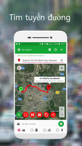 Bản đồ chỉ đường lái xe screenshot