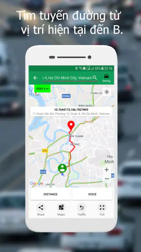 Bản đồ đường đi - Định vị GPS screenshot