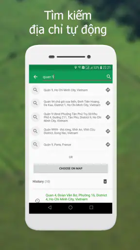 Bản đồ đường đi - Định vị GPS screenshot