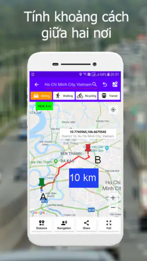 Bản đồ tính khoảng cách screenshot