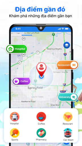 Bản đồ trái đất trực tiếp screenshot