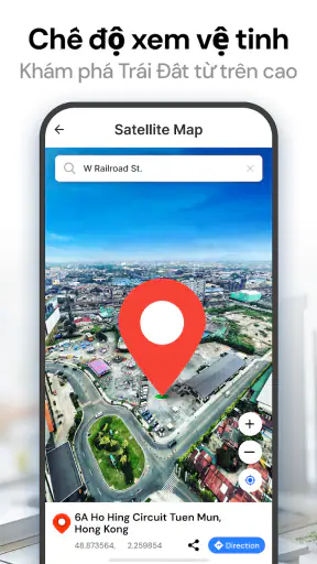 Bản đồ vệ tinh GPS trái đất screenshot