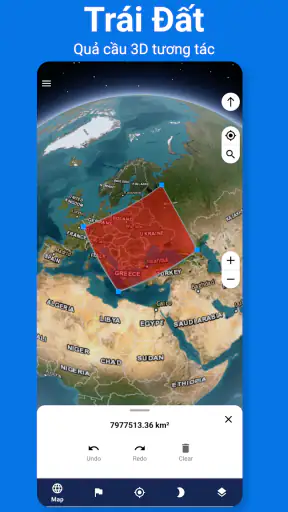 Bản đồ vệ tinh - Trái đất 3D screenshot
