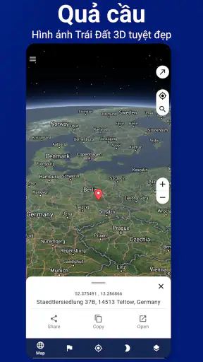Bản đồ vệ tinh - Trái đất 3D screenshot