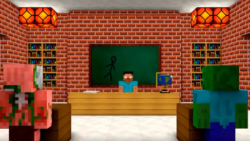 Bản mod Monster School MCPE screenshot
