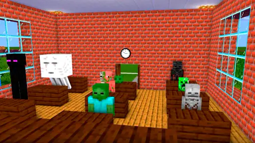 Bản mod Monster School MCPE screenshot