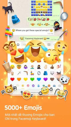 Bàn phím Facemoji: Bàn phím screenshot