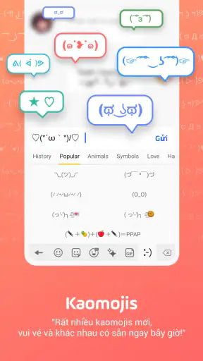 Bàn phím Facemoji: Bàn phím screenshot