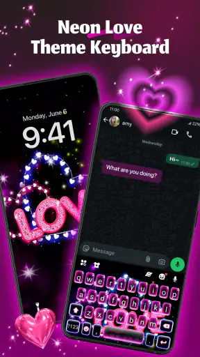 Bàn phím Neon Love screenshot