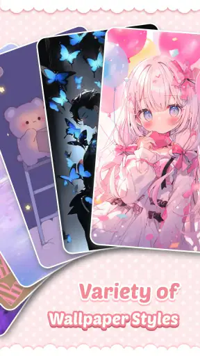 Bàn phím Pink Cute Hippo screenshot