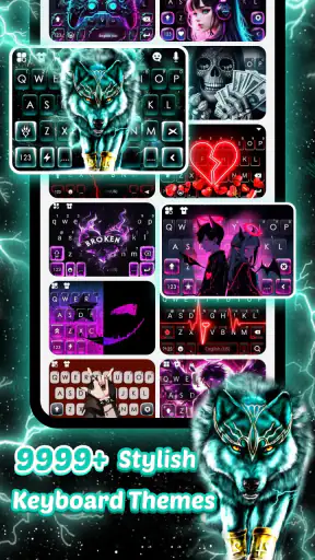 Bàn phím Thunder Neon Wolf screenshot
