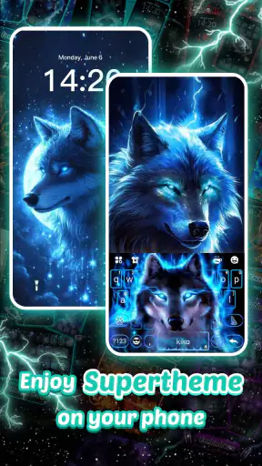 Bàn phím Thunder Neon Wolf screenshot