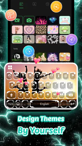 Bàn phím Thunder Neon Wolf screenshot