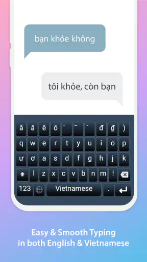 Bàn phím tiếng Việt screenshot