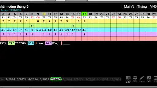 Bảng chấm công (siêu nhẹ) screenshot
