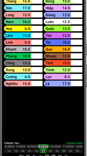 Bảng chấm công (siêu nhẹ) screenshot