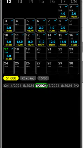Bảng chấm công (siêu nhẹ) screenshot