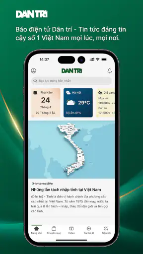 Báo Dân trí - Dantri.com.vn screenshot