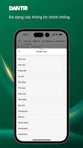 Báo Dân trí - Dantri.com.vn screenshot