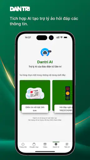 Báo Dân trí - Dantri.com.vn screenshot