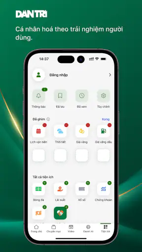 Báo Dân trí - Dantri.com.vn screenshot