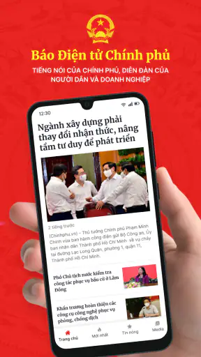 Báo ĐT Chính Phủ screenshot