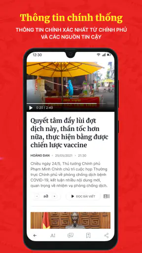 Báo ĐT Chính Phủ screenshot