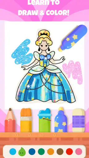 bekids Princess Coloring Book screenshot