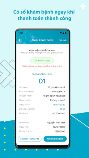 Bệnh viện Da Liễu TPHCM screenshot