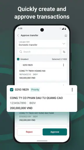BIDV Direct screenshot
