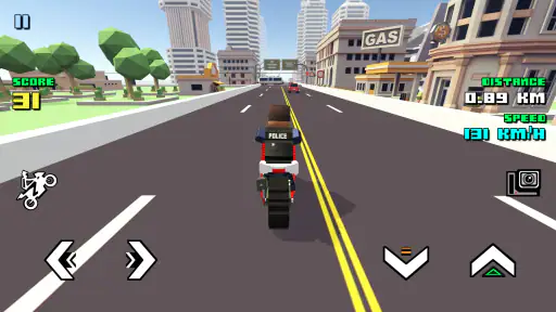 Blocky Moto Racing - xe máy screenshot