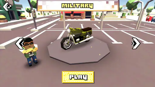 Blocky Moto Racing - xe máy screenshot