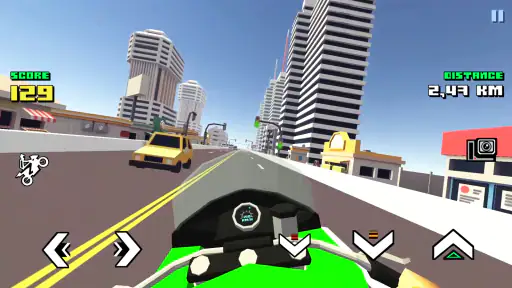 Blocky Moto Racing - xe máy screenshot