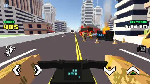 Blocky Moto Racing - xe máy screenshot