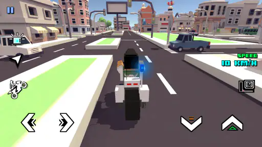 Blocky Moto Racing - xe máy screenshot