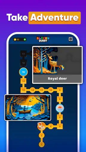 Blocky Quest - Classic Puzzle screenshot