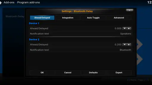 Bluetooth Delay for Kodi screenshot