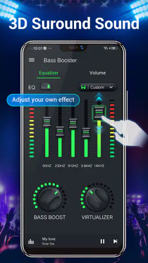 Bộ cân bằng-Tăng cường âm trầm screenshot
