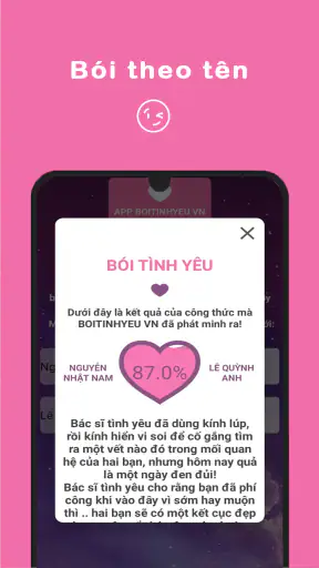 Bói Tình Yêu VN Chuẩn screenshot