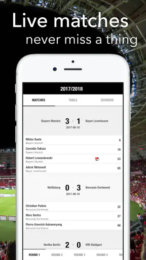 Bóng đá trực tiếp cho Bundesli screenshot