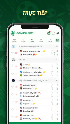 Bongdadzo - Tỷ số Bóng đá Live screenshot