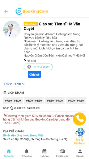 BookingCare screenshot