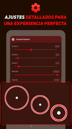 Botón de bolitas - Roja & Azul screenshot