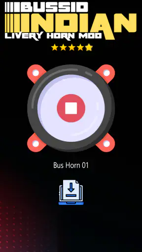 Bussid Indian Livery Horn Mod screenshot