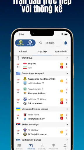 BX Score - tỷ số trực tiếp screenshot
