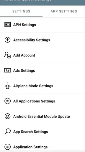 Cài đặt nhanh của Android screenshot