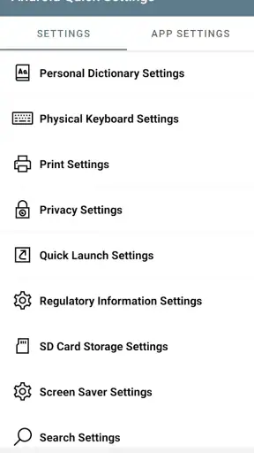 Cài đặt nhanh của Android screenshot