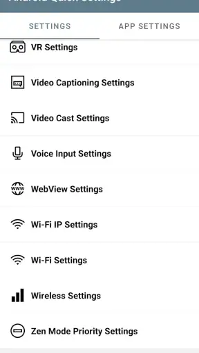 Cài đặt nhanh của Android screenshot