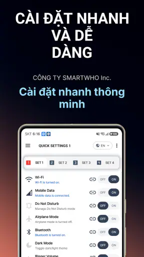 Cài đặt nhanh thông minh screenshot