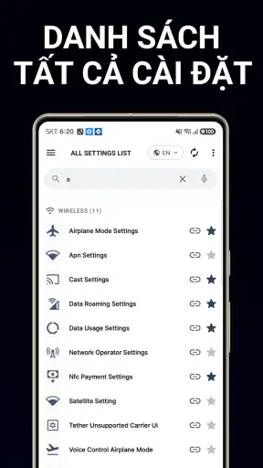 Cài đặt nhanh thông minh screenshot